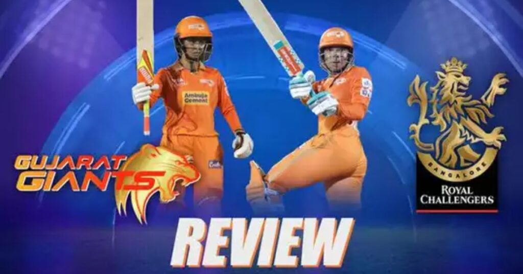 Gujarat Giants (Wpl) Vs Royal Challengers Cricket Match Scorecard
