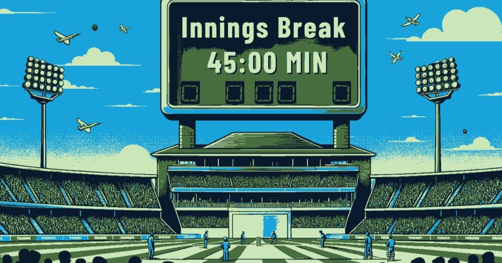 Innings Break Time in Test Cricket