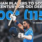Which Indian cricketer scored a century on his ODI debut?